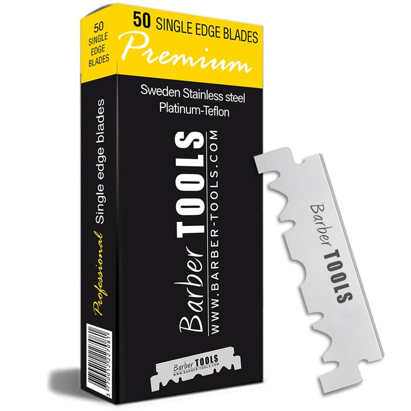 Image secondaire de Boite de 50 lames pour rasoir droit coupe-choux lame interchangeable - BARBER TOOLS