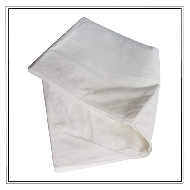 Modes Lignes - Drap Plat Jetable 2 Personnes en 160 en 40 GR Blanc Uni