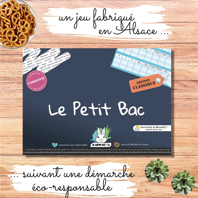 Image secondaire de Jeu du Petit BAC - Edition Classique - Bloc prêt à Jouer de 50 Pages - Jeu du baccalauréat
