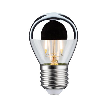 Paulmann 28664 Ampoule LED à filament avec miroir de tête Argenté 2700 K 2