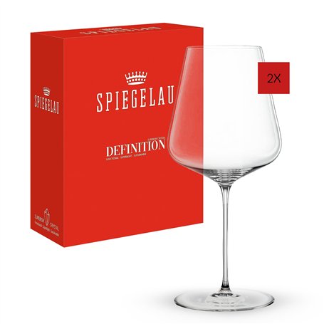 Spiegelau & Nachtmann 1350165 - Lot de 2 verres de Bordeaux en cristal - 750 ml - Definition
