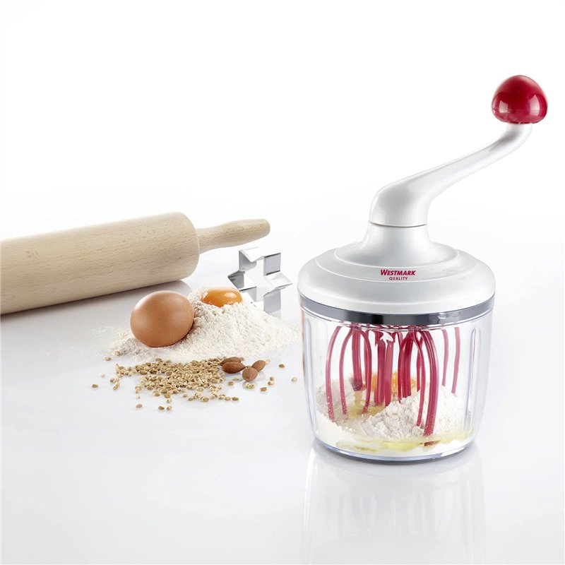 Image secondaire de Westmark Batteur Manuel, Mécanique, capacité : 1 L, Plastique, Rührblitz, Transparent/Blanc/Rouge, 30702260