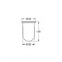 GROHE 40393000 Récipient en Verre de Remplacement