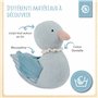 BIECO Doudou Canard | 20 cm | Lin & Coton Pour Bébé | Peluche Canard | Doudou et Compagnie | Cadeau Naissance Garçon Fille