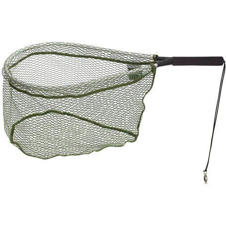 Balzer épuisette pour pêche à la mouche gommée 65x30cm