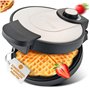 Clatronic Gaufrier | avec Ø 18cm surface de cuisson antiadhésive | gaufrier en forme de cœur | avec degré de brunissage réglable