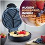 Clatronic Gaufrier | avec Ø 18cm surface de cuisson antiadhésive | gaufrier en forme de cœur | avec degré de brunissage réglable