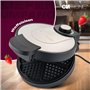 Clatronic Gaufrier | avec Ø 18cm surface de cuisson antiadhésive | gaufrier en forme de cœur | avec degré de brunissage réglable