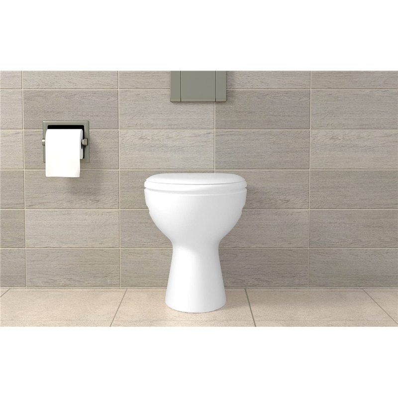 Image secondaire de fischer - Kit de fixation pour WC au sol WCN - 2 chevilles S 8, 2 vis à bois en inox A2 6x70 mm, 2 capuchons chromés et blancs