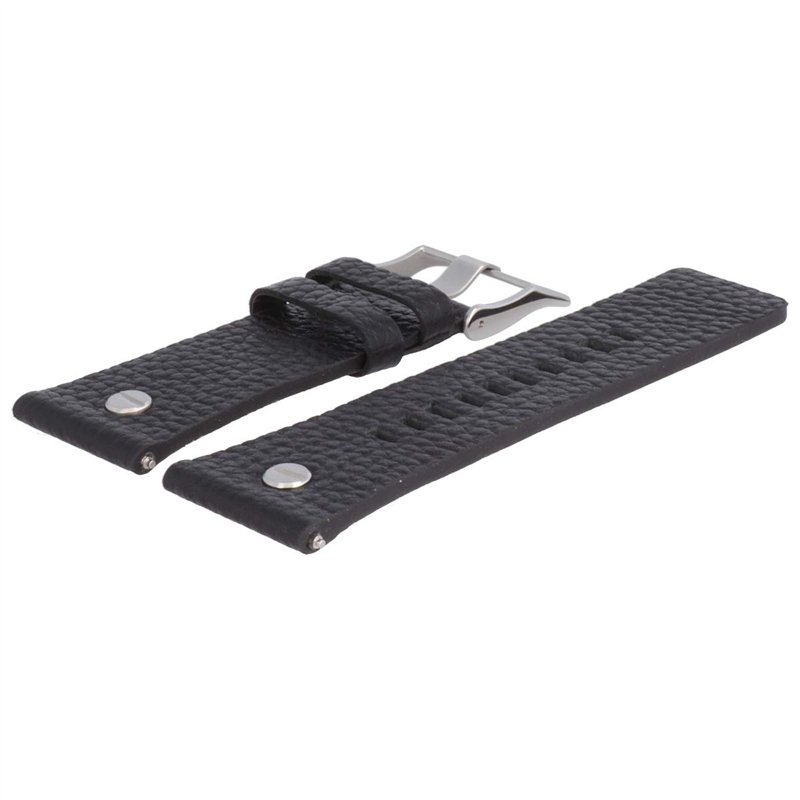 Image secondaire de Diesel Bracelet De Montre 28mm Cuir Noir - DZ-7313