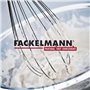 Fackelmann Fouet de Cuisine en Acier Inoxydable - Fouet Boule de Pâtisserie, Argent, 26,5 cm