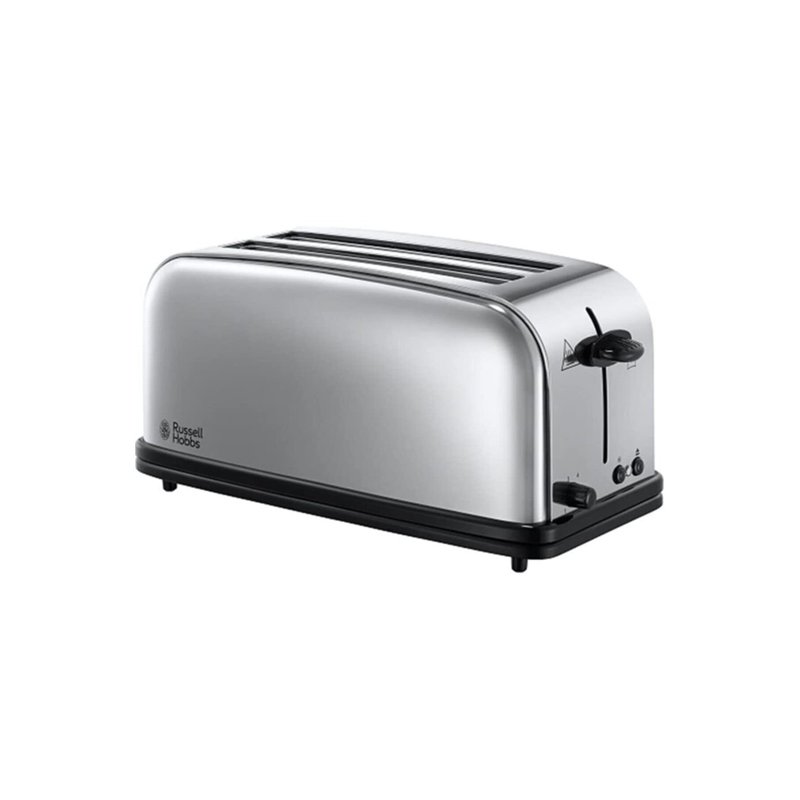 Russell Hobbs Grille Pain [2 Fentes longues 4 Toasts/ 2 Tranches baguette] Victory Acier Inox (6 Niveaux de Brunissage réglables