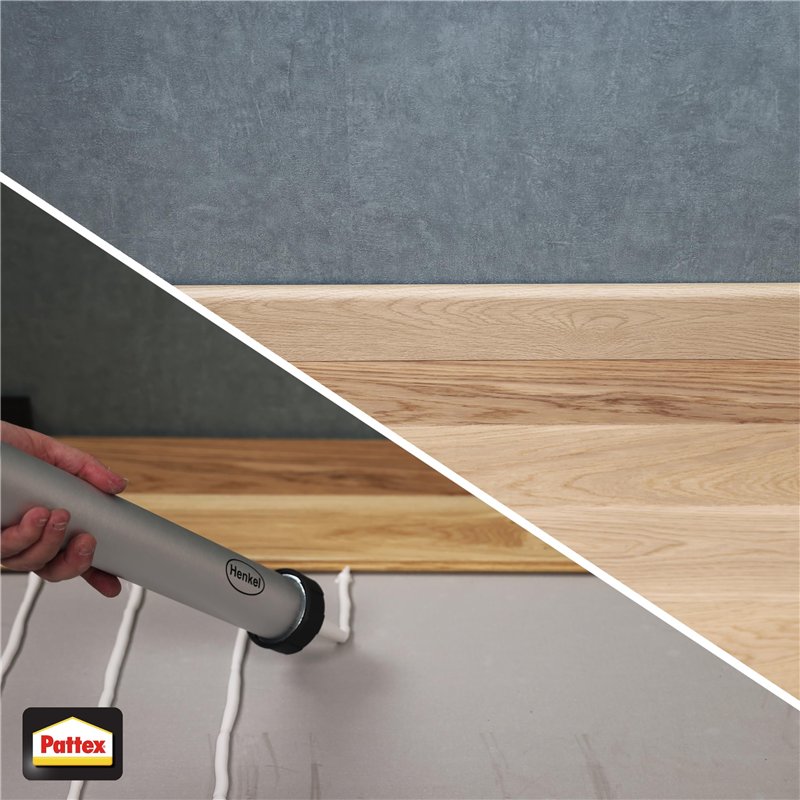 Image secondaire de PATTEX Pistolet extrudeur en métal pour poches de mastic silicone, acrylique et colles polymère hybrides - poche de 600ml