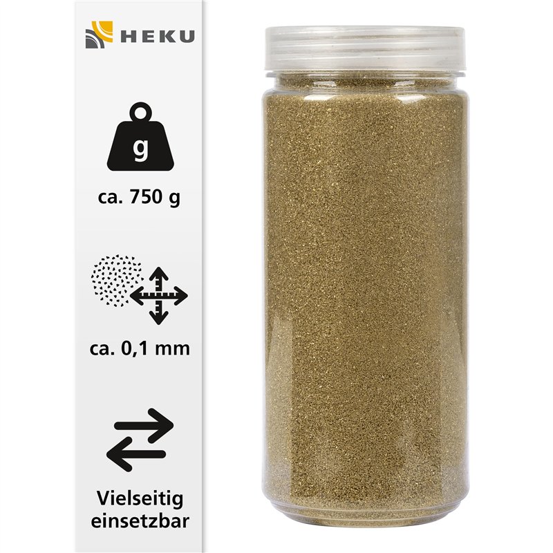 Image secondaire de Heku 30330-24 décoratif/Sable doré, 750 g, dans Une boîte refermable, Or, Set Pièces