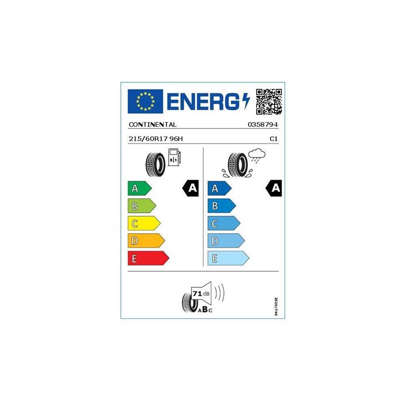 Image secondaire de Continental EcoContact 6 - 215/60R17 96H - Pneu Été