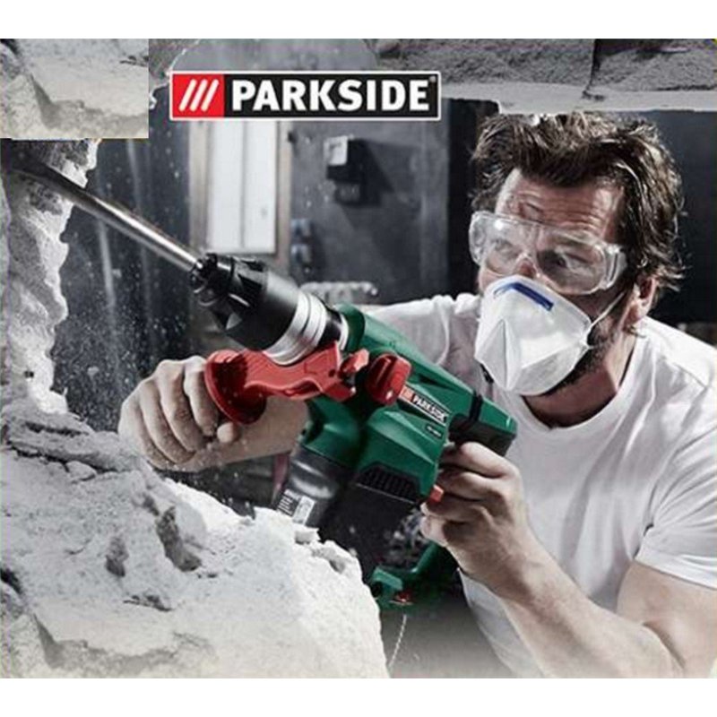 Image secondaire de Marteau pneumatique • Perforateur et burineur • Parkside 1500W avec accessoires • PBH 1500 B2