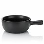 Kela 66575 Basel Caquelon à fondue à fromage Céramique Noir 31 x 22 x 9 cm 2 L