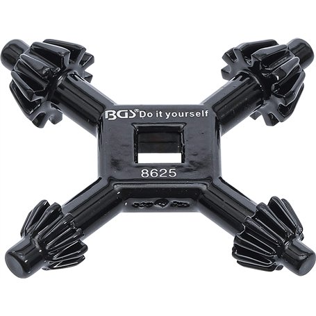 BGS Diy 8625 | Clé en croix-de mandrin | universelle | Ø 4/5