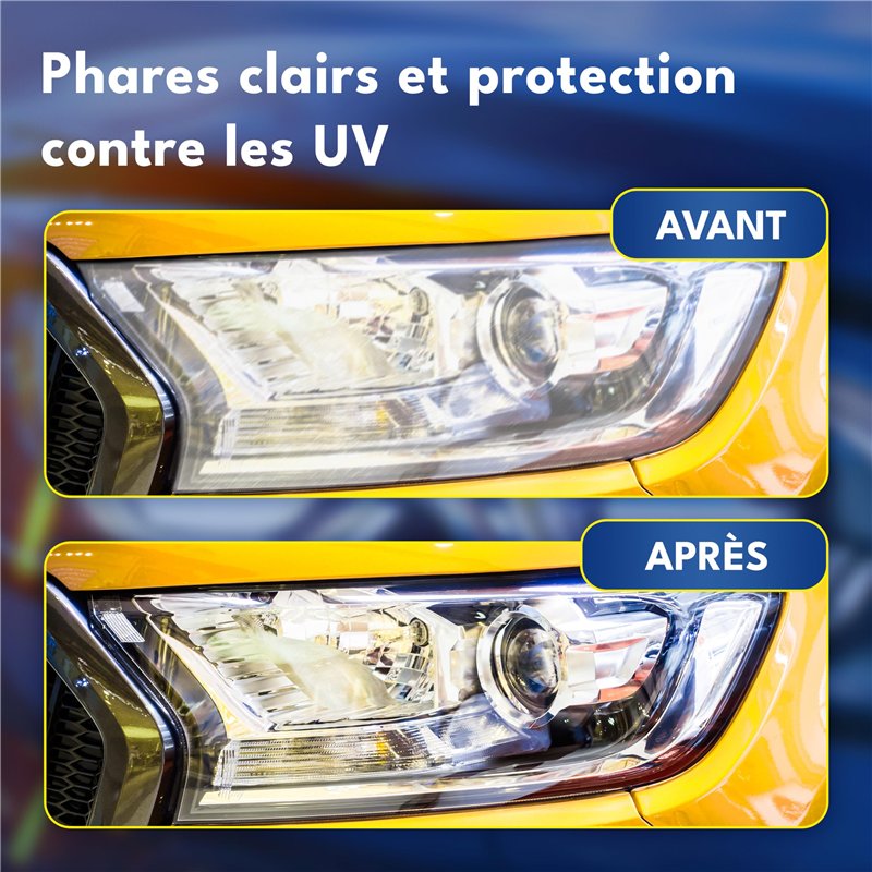 Image secondaire de ATG® Renovateur phare voiture - Kit rénovation phare voiture pour une clarté durable et une visibilité optimale - Kit renovation