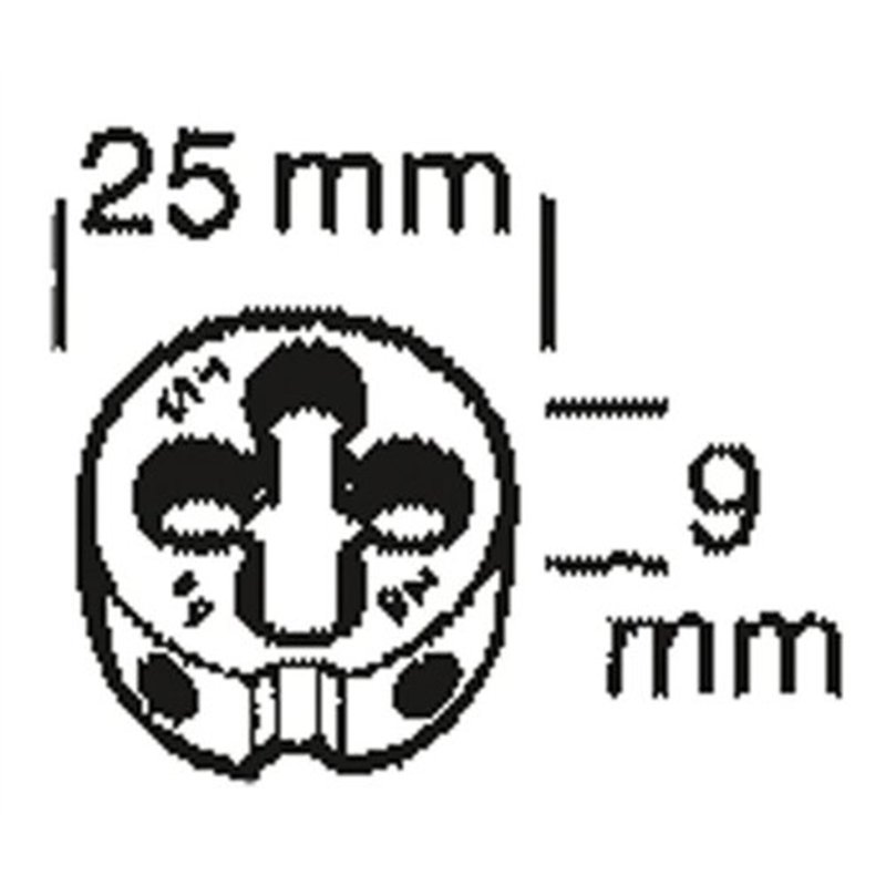 Image secondaire de Connex COXT675006 Filière HSS M6, Argent, 25 x 9 mm