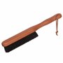 Redecker Brosse à vêtements en bois de poirier huilé et poils noirs solides