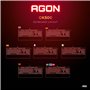 AOC GK500 Clavier de jeu - Disposition française - Éclairage RVB - Anti-ghosting - Logiciel AOC G-Tools - N-Key Rollover