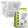 goobay 53878 Projecteur LED avec détecteur de mouvement – Projecteur LED de 10 W – Lumière blanc neutre 4000 K – 850 lm – Angle