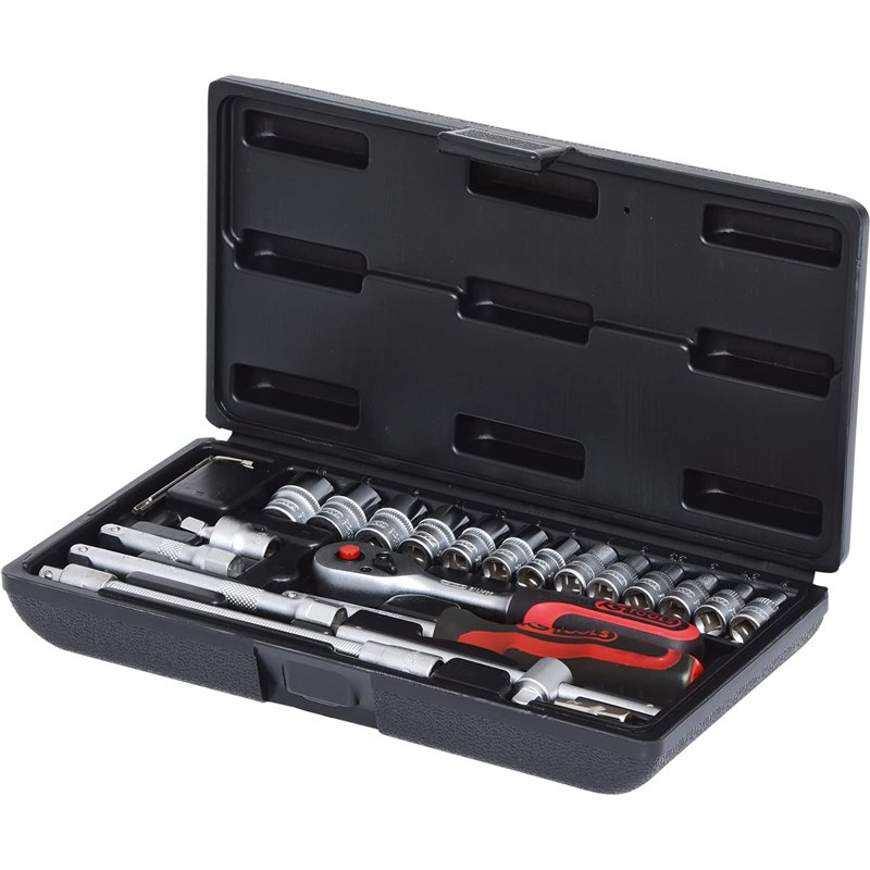 KS Tools 911.0625 Coffret de douilles F6 1/4'' CHROMEmat 25 pièces