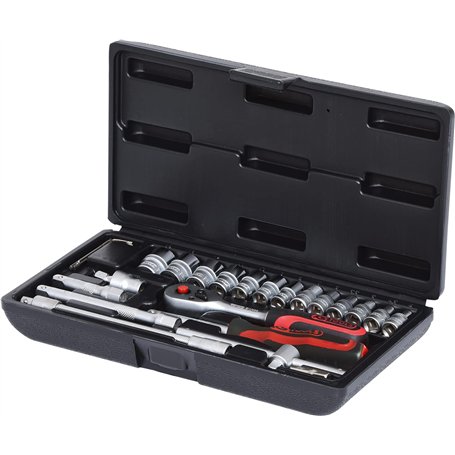 KS Tools 911.0625 Coffret de douilles F6 1/4'' CHROMEmat 25 pièces