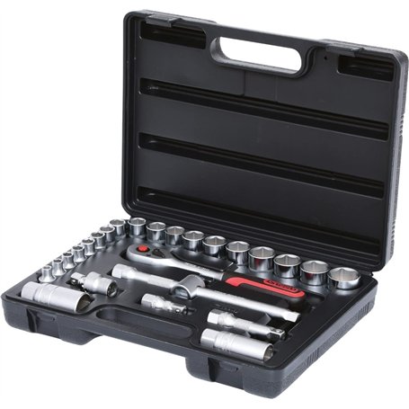 KS Tools 911.0626 Coffret de douilles F6 3/8'' - CHROMEmat - 26 pcs