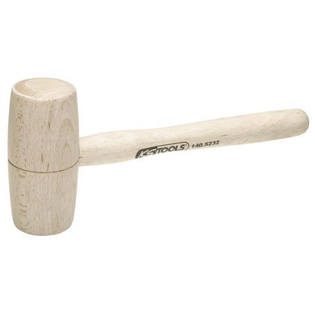 Maillet bois 300g - tête Ø60mm - avec manche frêne galbé