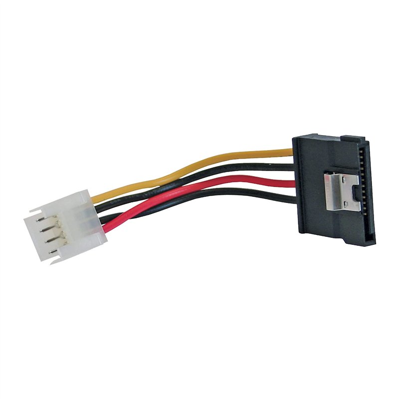 InLine 29660B Câble adaptateur SATA 1 prise femelle 8,89 cm vers fiche SATA 15 broches avec languette 0,15 m