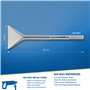 S&R Burin Large à Carreaux SDS-MAX 350x105mm Ciseaux Carrelage Perforateur SDS Max. Made in Germany.