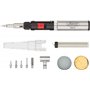 ViGOR Kit de fer à souder à gaz V5512 I 7 adaptateurs différents I combine fer à souder, chalumeau et décapeur thermique I 12 pi