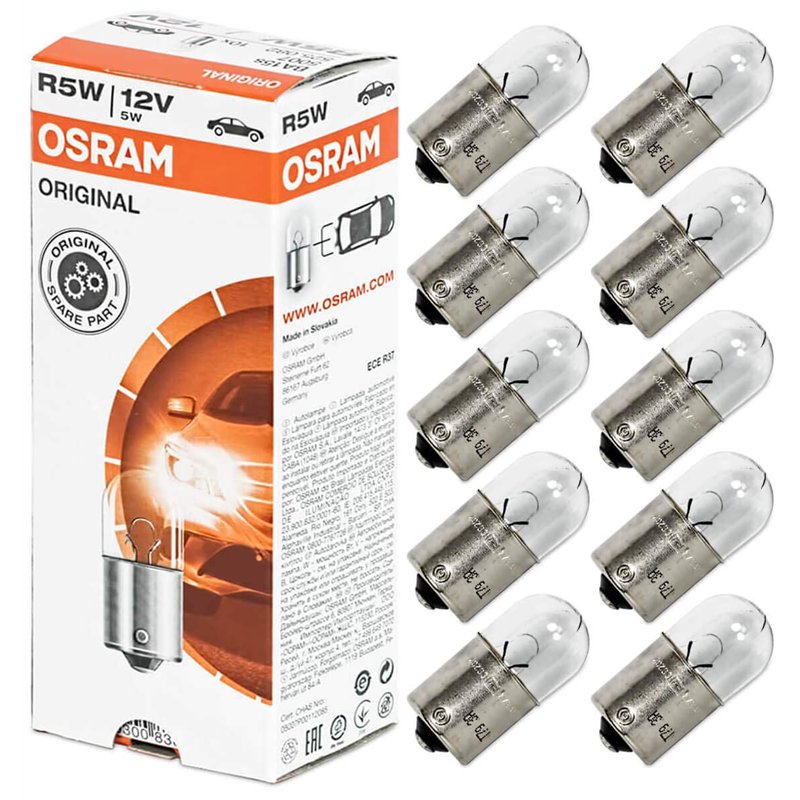 Osram - 5007 BA15s 5Watt 12 Volt - 10 pièces dans une boîte, argent