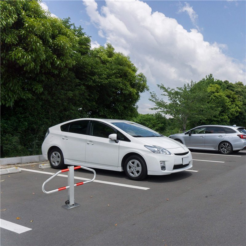 Image secondaire de Relaxdays 10020486 Barrière de parking rabattable