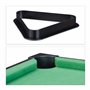 Relaxdays Mini table de billard mini billard jouet aspect bois 2 queues, boules, triangle craie, lxP: 51 x 31 cm, vert