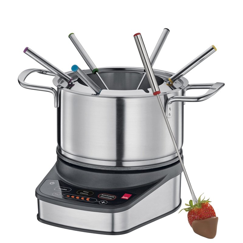 Image secondaire de Spring Kit de fondue électrique pour 6 personnes - Régulation optimale de la température - Pour fondue au fromage, à l'huile ou 