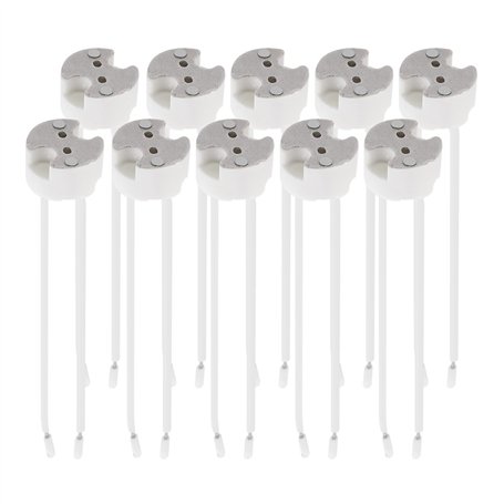 kwmobile Lot 10x douille GU5.3 - Douille GU5.3 ou MR16 - Support avec câble 12V - Pour lampe luminaire ampoule telles que LED ha