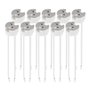 kwmobile Lot 10x douille GU5.3 - Douille GU5.3 ou MR16 - Support avec câble 12V - Pour lampe luminaire ampoule telles que LED ha