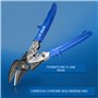 S&R Cisaille Plaquiste à tôle Série Idéal, 260mm / Ciseaux de Ferblantier Couvreur tôle. Coupe à droite