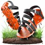 GRÜNTEK Aérateur Gazon Pelouse Sandales Chaussures à Clous Aération Réagreage Sol Epoxy. Clous en Acier