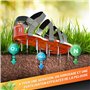 GRÜNTEK Aérateur Gazon Pelouse Sandales Chaussures à Clous Aération Réagreage Sol Epoxy. Clous en Acier, Boucles en Métal, Taill