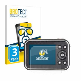 brotect Protection Écran Verre pour Vtech Kidizoom Video Studio HD (3 Pièces) Film Protecteur Vitre 9H [Anti-Rayures