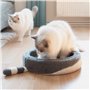 Navaris Griffoir pour Chats - Set 2X grattoir pour Chat en Carton ondulé 34 x 3,5 cm - Protection Ronde pour canapé Meuble Mur -