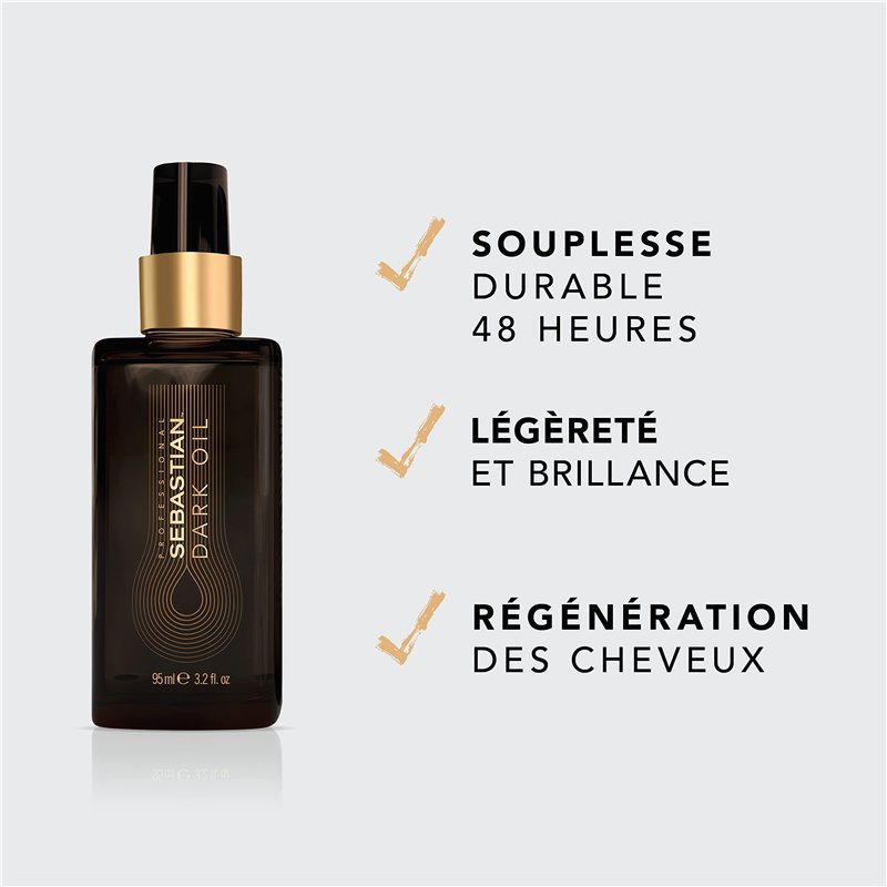 Image secondaire de Sebastian Professional Dark Oil Huile Capillaire Lissante, Régénérante et Coiffante 95 ml