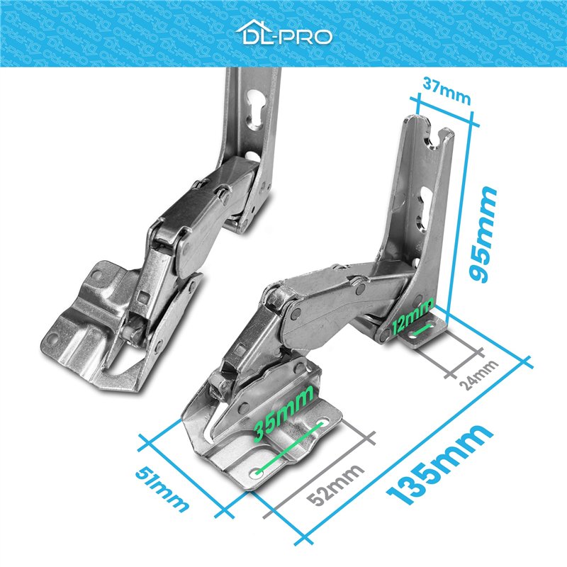 Image secondaire de DL-pro - Charnière de porte - Convient pour réfrigérateur Bosch, Siemens, Neff Constructa, Balay - 481147 - Pour Miele - 5546050