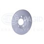 HELLA 8DD 355 105-411 Disque de frein - 53955PRO - revêtu - 230mm - 9mm - plein - pour p.e. AUDI / SEAT / SKODA / VOLKSWAGEN