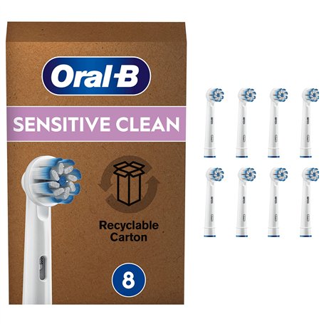 Oral-B Sensitive Clean Brossettes De Rechange Pour Brosse À Dents Électrique Format Spécial Boîte Aux Lettres