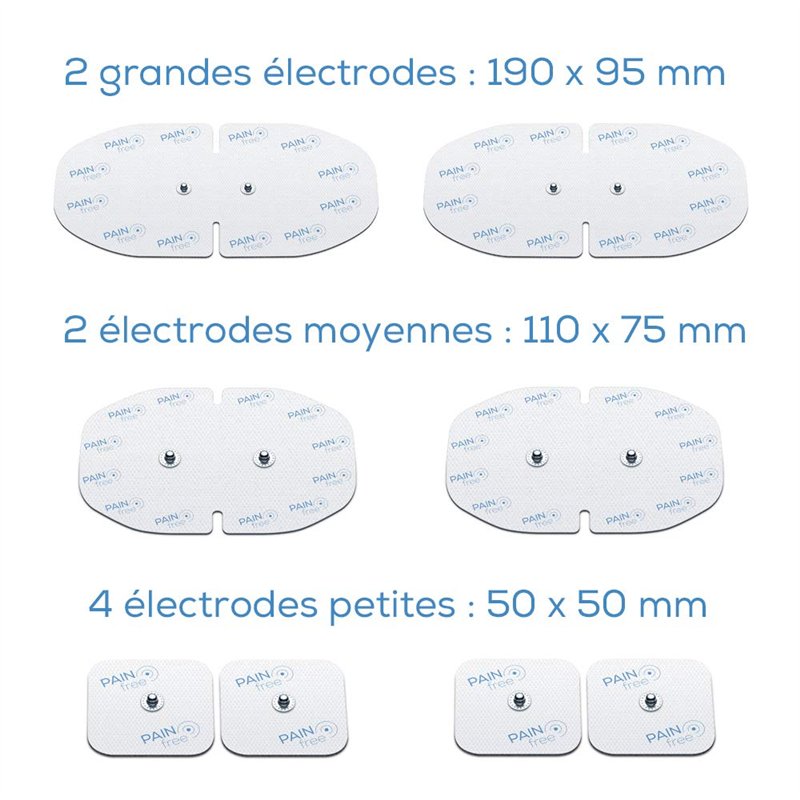 Image secondaire de Beurer EM 70 Wireless kit de rechange, 8 électrodes en gel autocollantes pour l'utilisation avec l'appareil EMS / TENS numérique